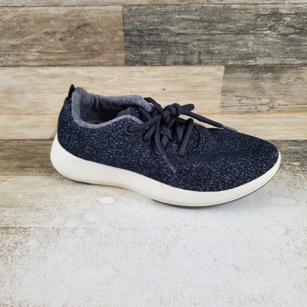 Allbirds Wool Runner Mizzle Womens Shoes Sz 8 Dark Gray Merino Wool Sneakers